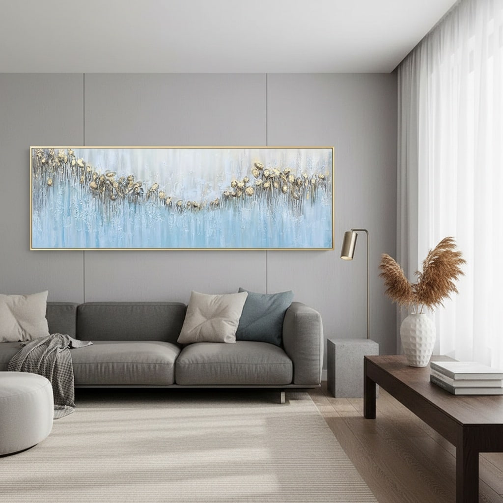 Azure Garlands (Hand-Painted Art)