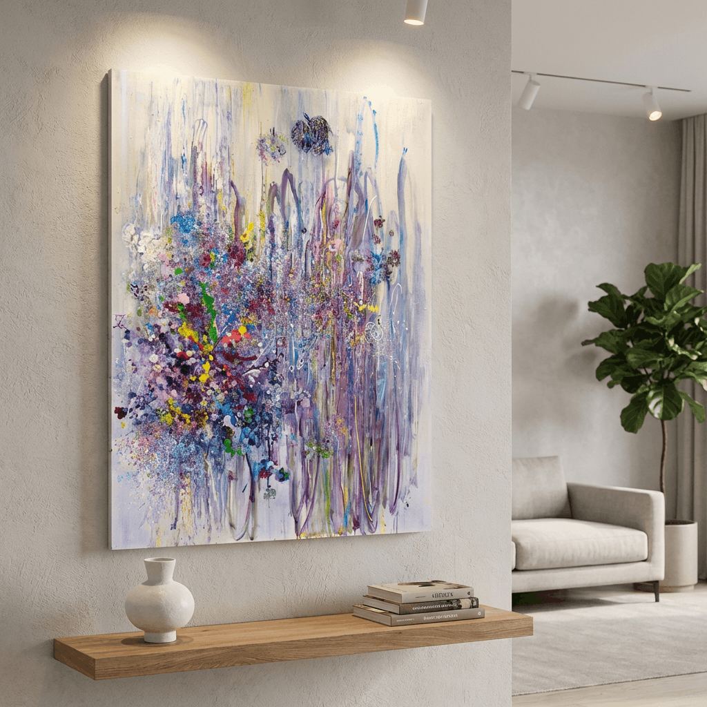 Prism Cascade (Hand-Painted Art)