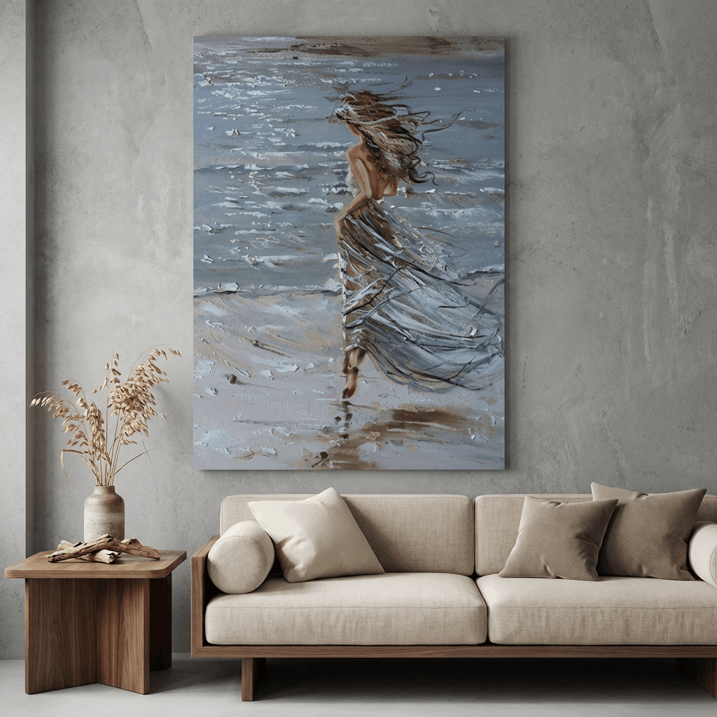 Tidebound Solace (Hand-Painted Art)