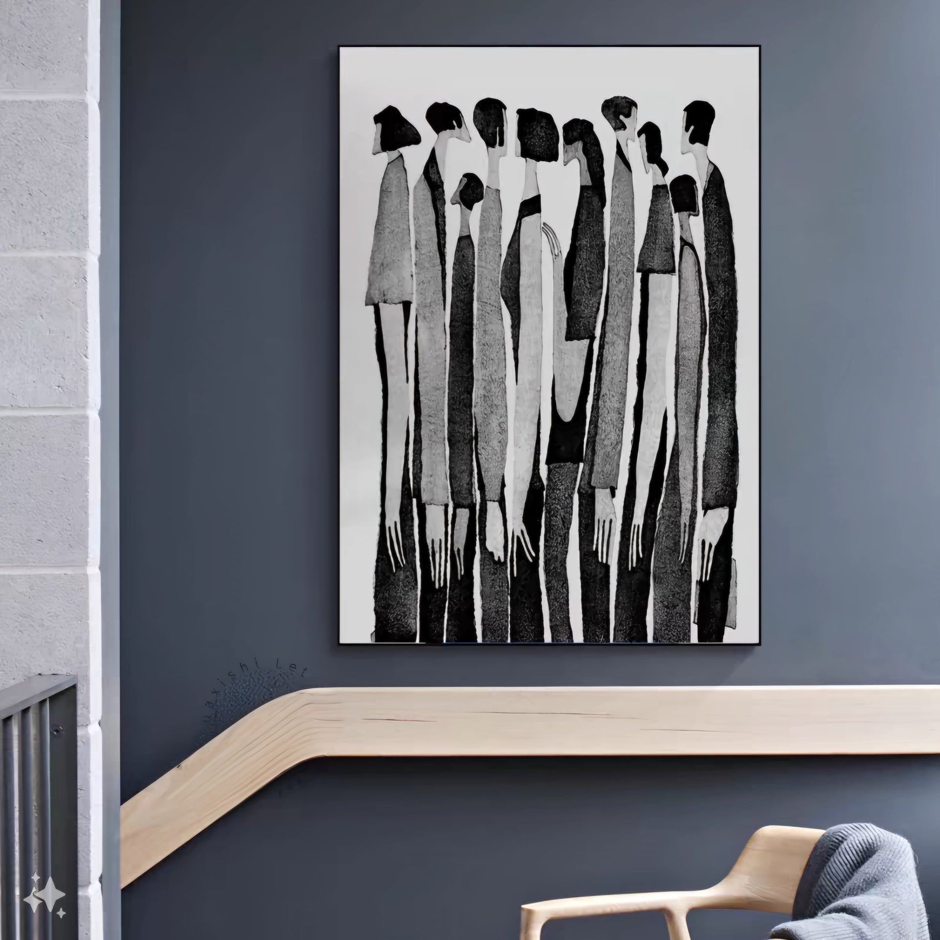 Shadows of Conformity (Modern Wall Art)